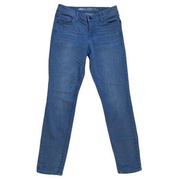 Old Navy Denim - OLD NAVY Womens Jeans Sz 2 Regular Rock Star Mid Rise Skinny Light Blue Stretch